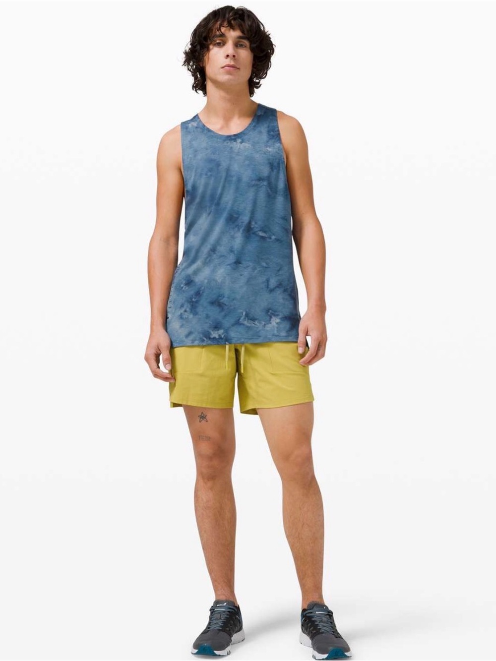 Lululemon Always Agile Tank Diamond Dye True Navy Chambray Men’s Small